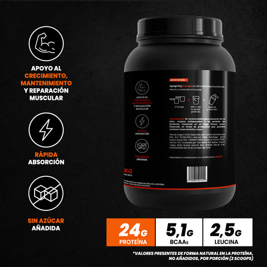 STRIGER 100% WHEY PROTEIN – SABOR VAINILLA (1KG)