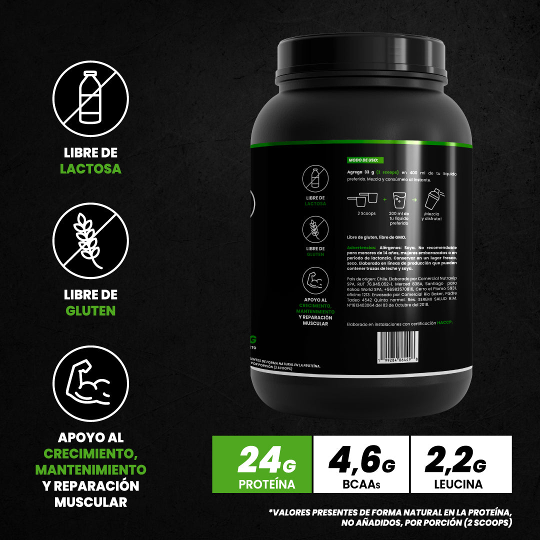 STRIGER VEGAN PROTEIN (PROTEÍNA AISLADA DE SOYA) – CACAO (1KG)