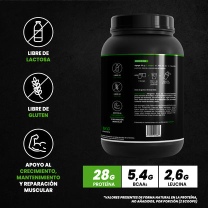 STRIGER VEGAN PROTEIN (PROTEÍNA AISLADA DE SOYA) – SIN SABOR (1KG)