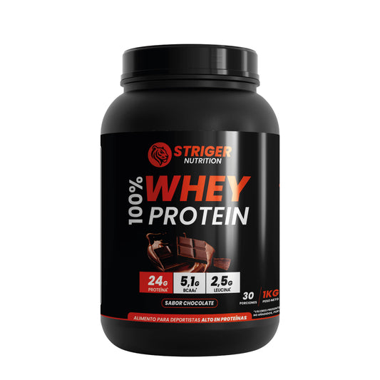 STRIGER 100% WHEY PROTEIN – SABOR CHOCOLATE (1KG)