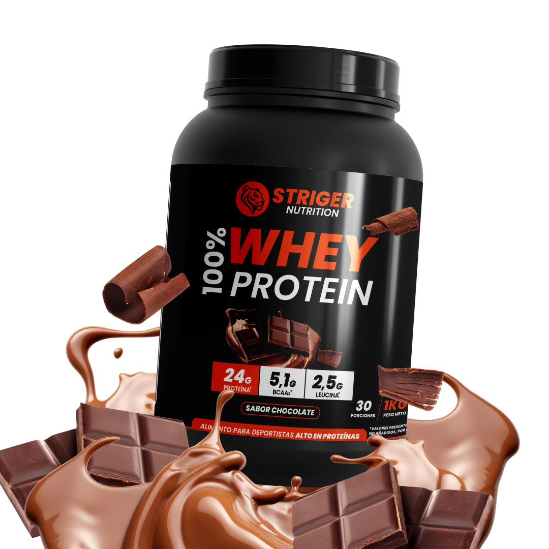STRIGER 100% WHEY PROTEIN – SABOR CHOCOLATE (1KG)