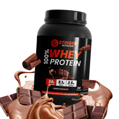 STRIGER 100% WHEY PROTEIN – SABOR CHOCOLATE (1KG)
