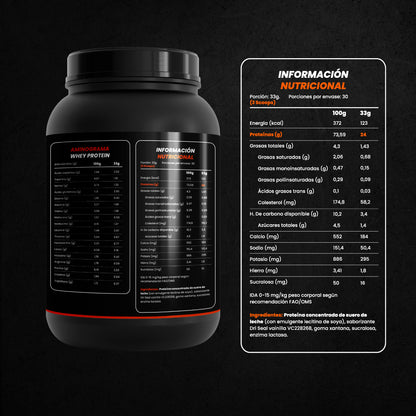 STRIGER 100% WHEY PROTEIN – SABOR VAINILLA (1KG)