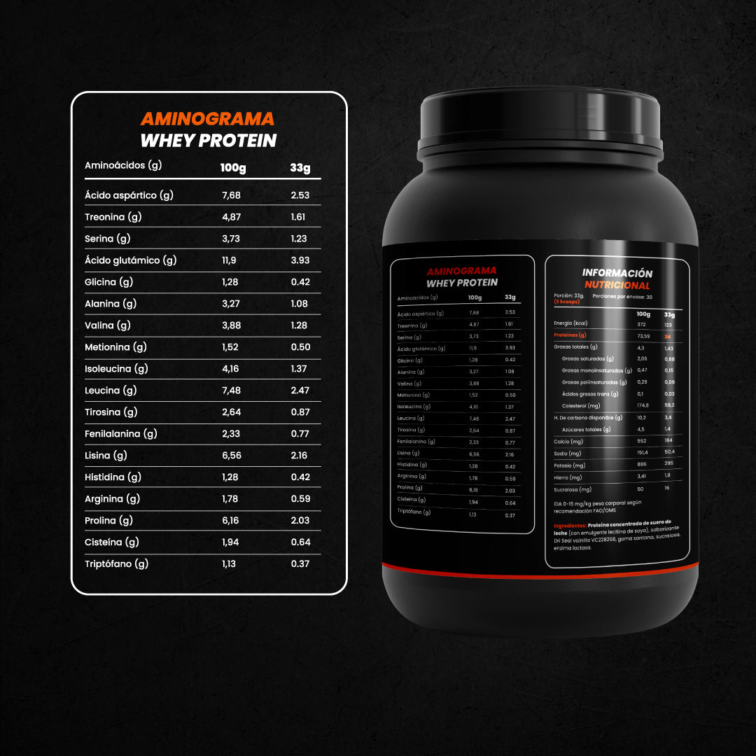 STRIGER 100% WHEY PROTEIN – SABOR VAINILLA (1KG)